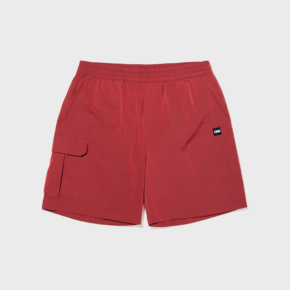 STYLE LIQUID METAL SHORTS RED