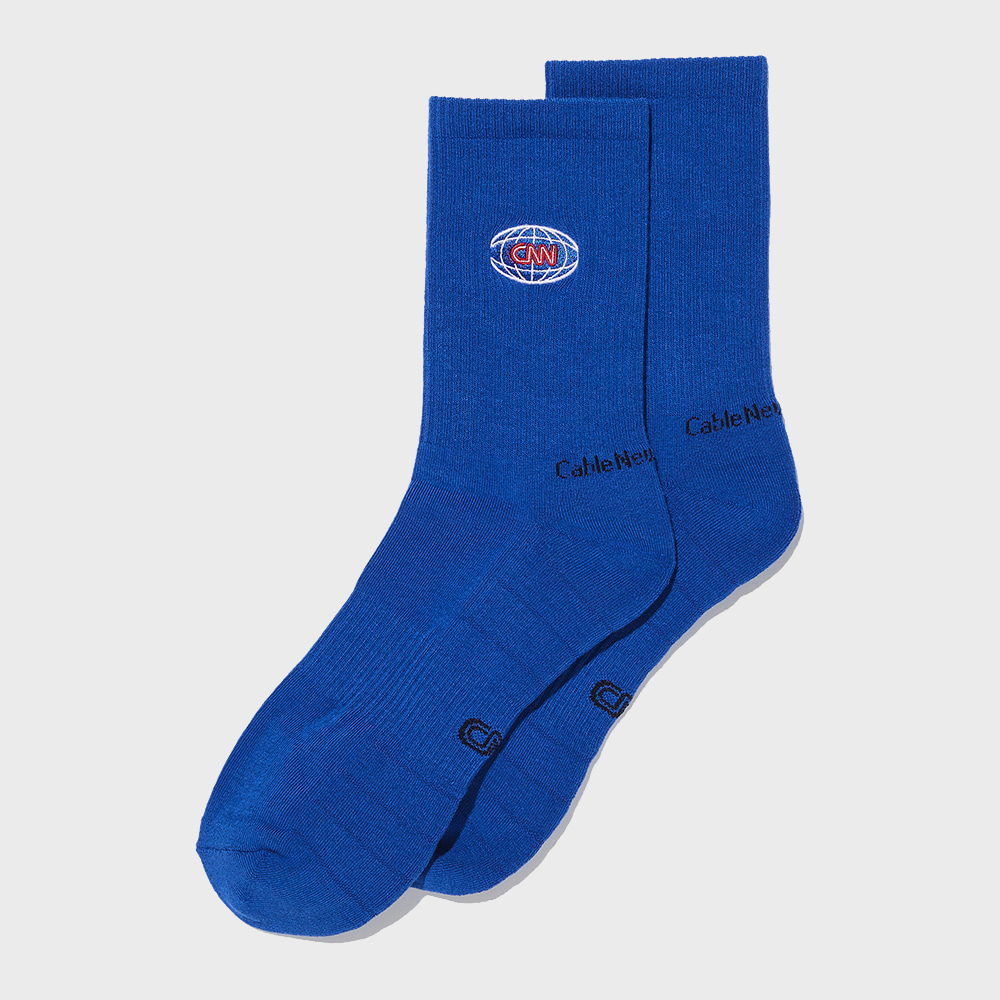 STYLE go there CREW SOCKS BLUE