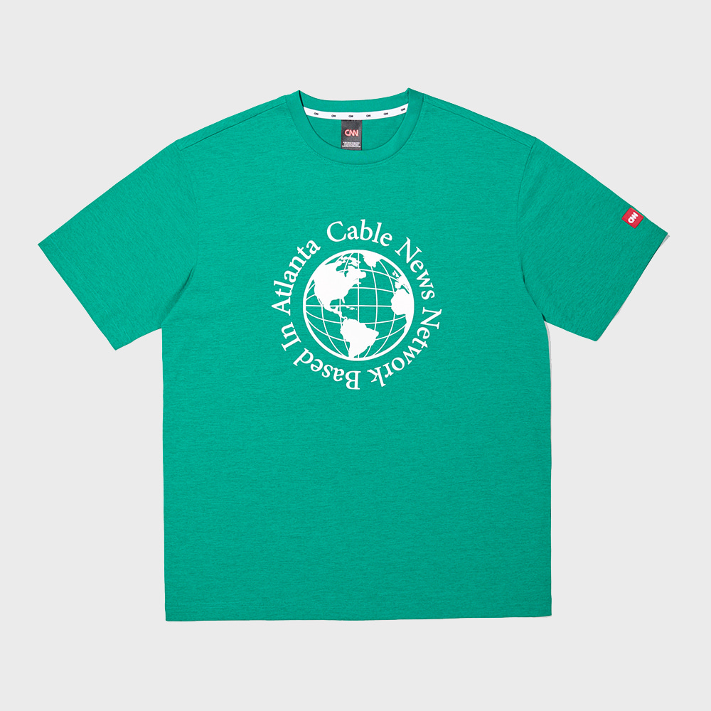 STYLE CABLE NEWS NETWORK T-SHIRT GREEN