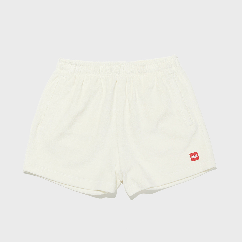 STYLE WOMENS FRENCH TERRY SHORTS IVORY