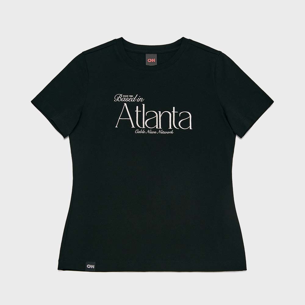 TRAVEL WOMAN ATLANTA T-SHIRTS BLACK