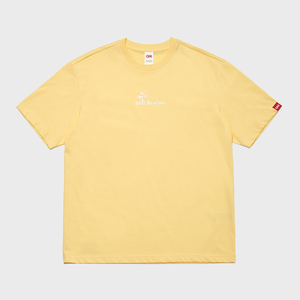 [ONLINE EXCLUSIVE] STYLE BEST BEACHES GRAPHIC T-SHIRT YELLOW