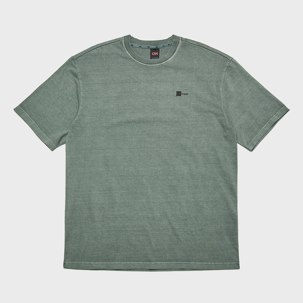 [ONLINE EXCLUSIVE] TRAVEL DYING GRAPHIC T-SHIRT DARK MINT