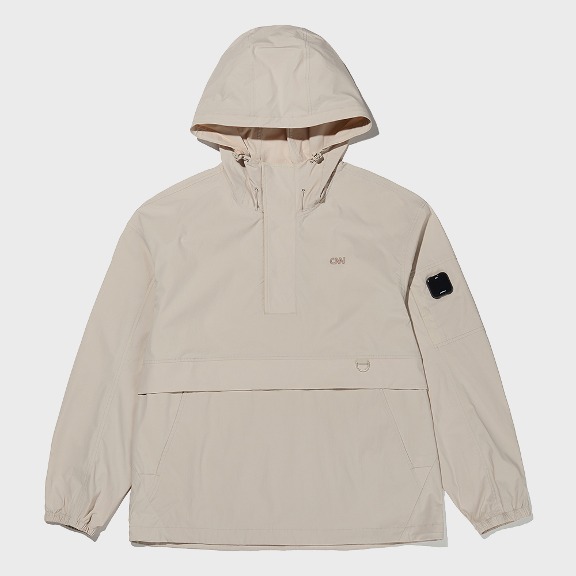 [GEEKBLE 착용] TRAVEL NATURAL WOVEN ANORAK GREY BEIGE