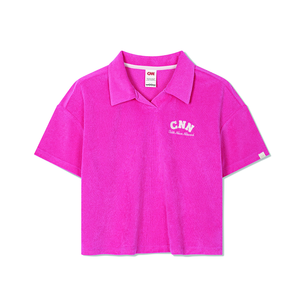 트래블 여성용 테리 티셔츠 PINK
